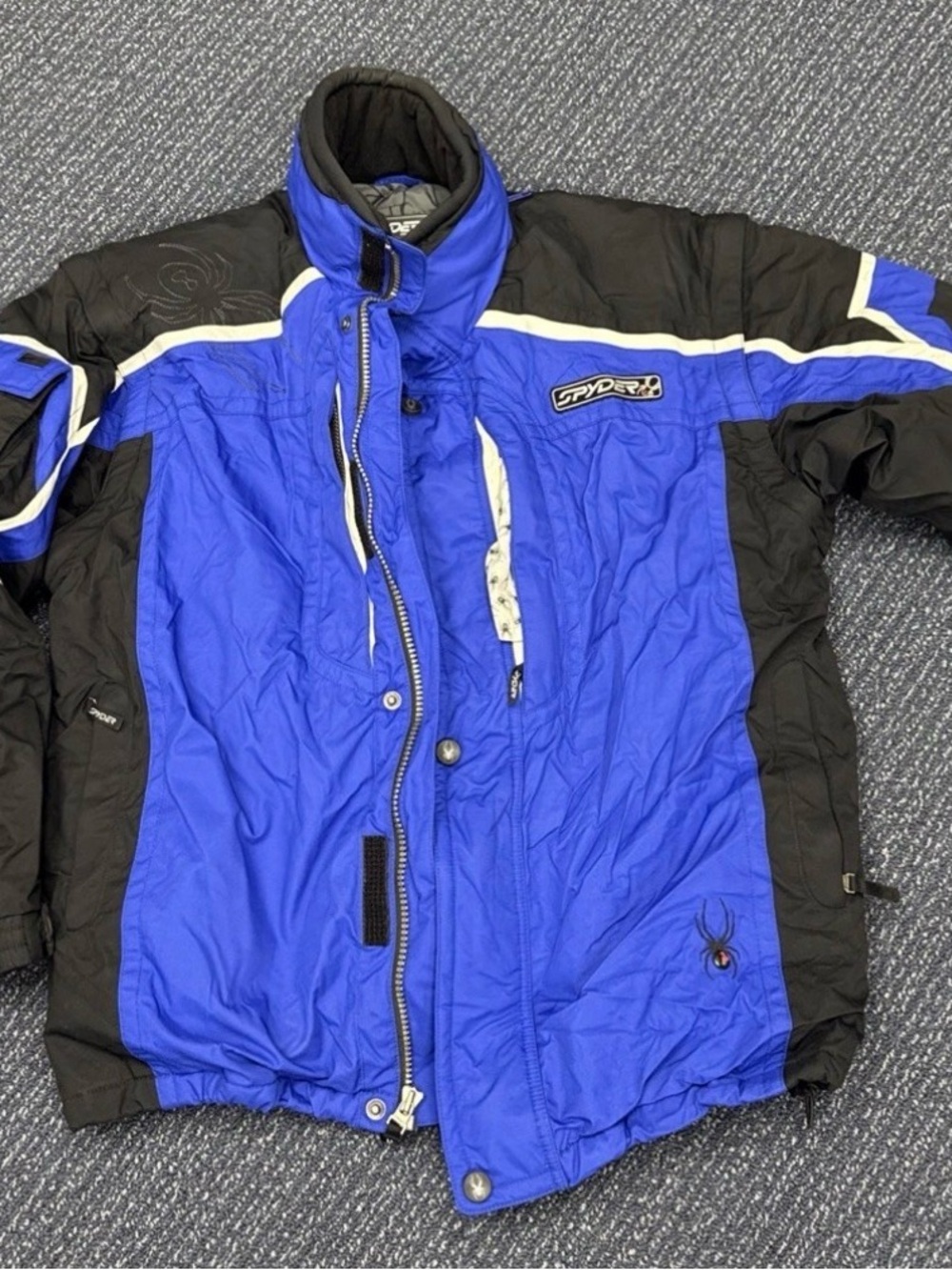Spyder Thinsulate Men's Ski Jacket XT.L 10k mm Blue/Black Size XXL Waterproof